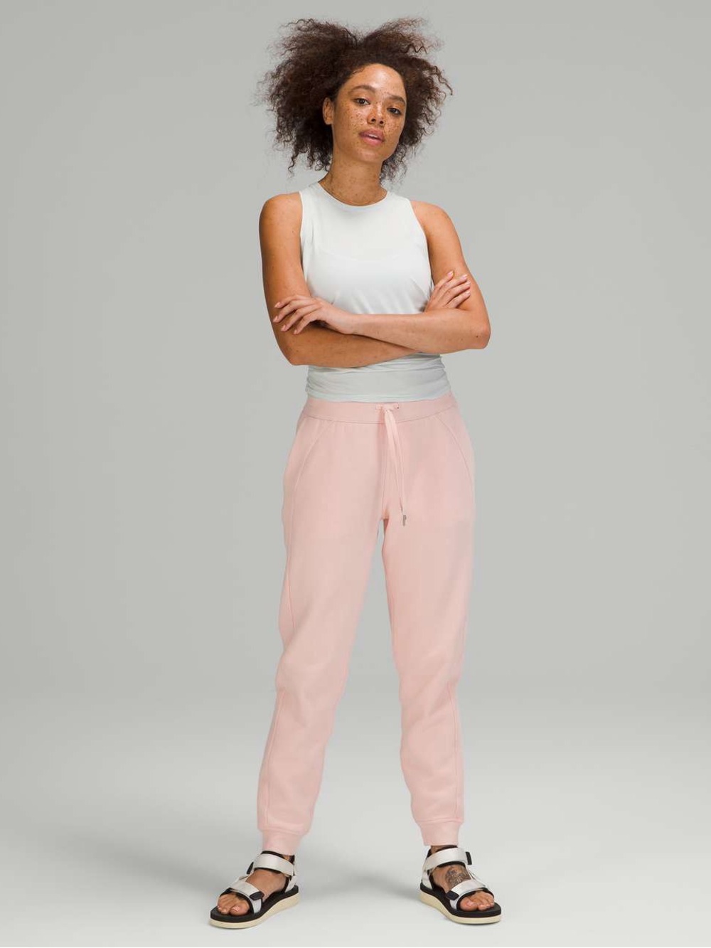 Lululemon Scuba High-Rise Jogger Fleece 28" Pink Mist Size 14